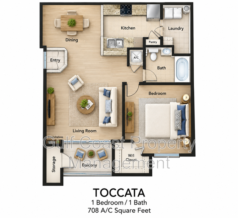 MOVE-IN SPECIAL! ½ OFF YOUR FIRST MONTH’S RENT! 1/1 Gated Allegro Palm – Resort-Style Amenities! property image