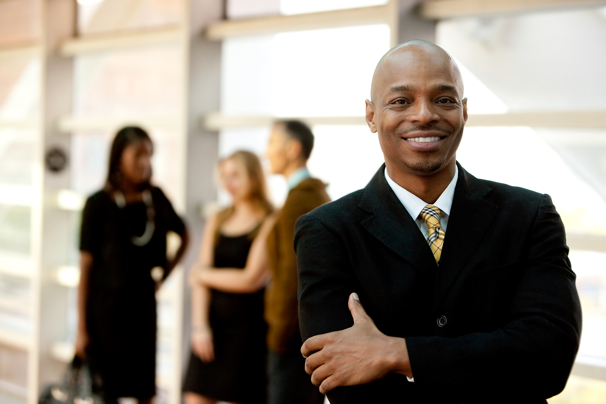 Happy Black Businessman